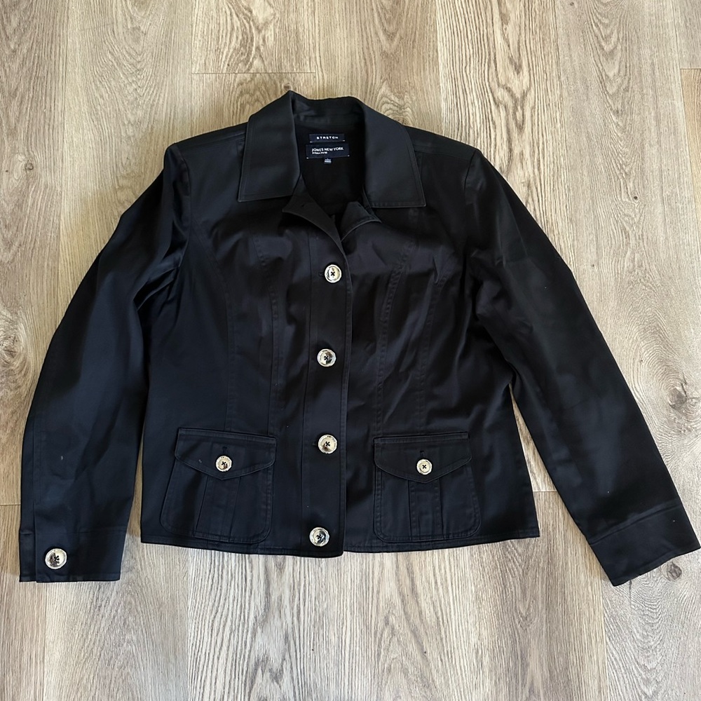 Jones New York Stretch Blazer Black Jacket - Women’s Size Large